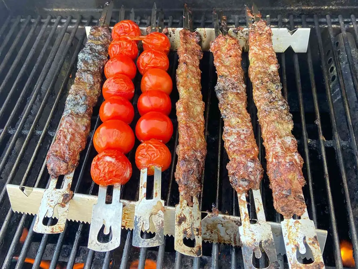 Kabab Koobideh on fire
